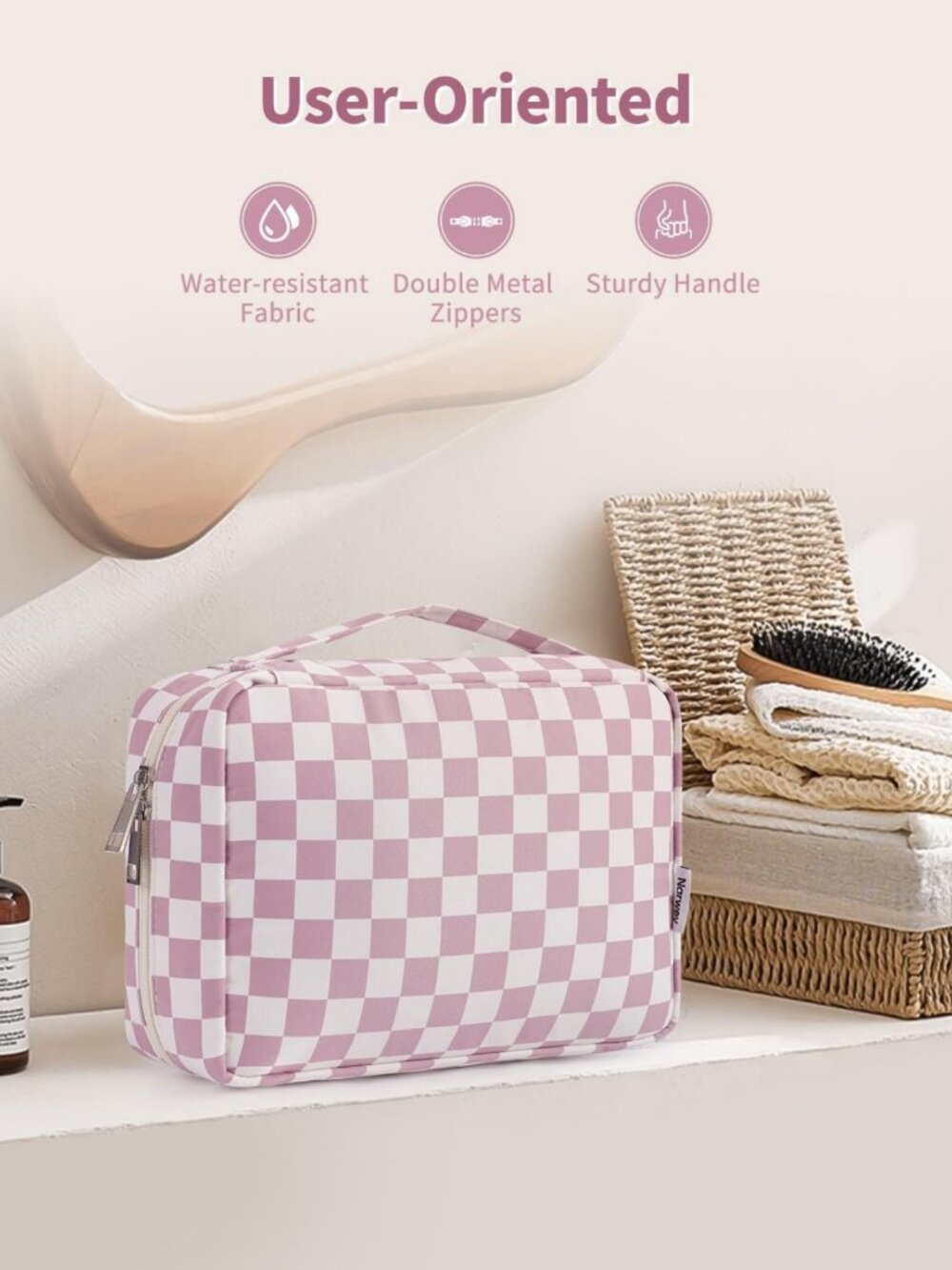 Compact Travel Toiletry Bag for Women | Makeup Organizer & Cosmetic Storage - Picture 6 of 7